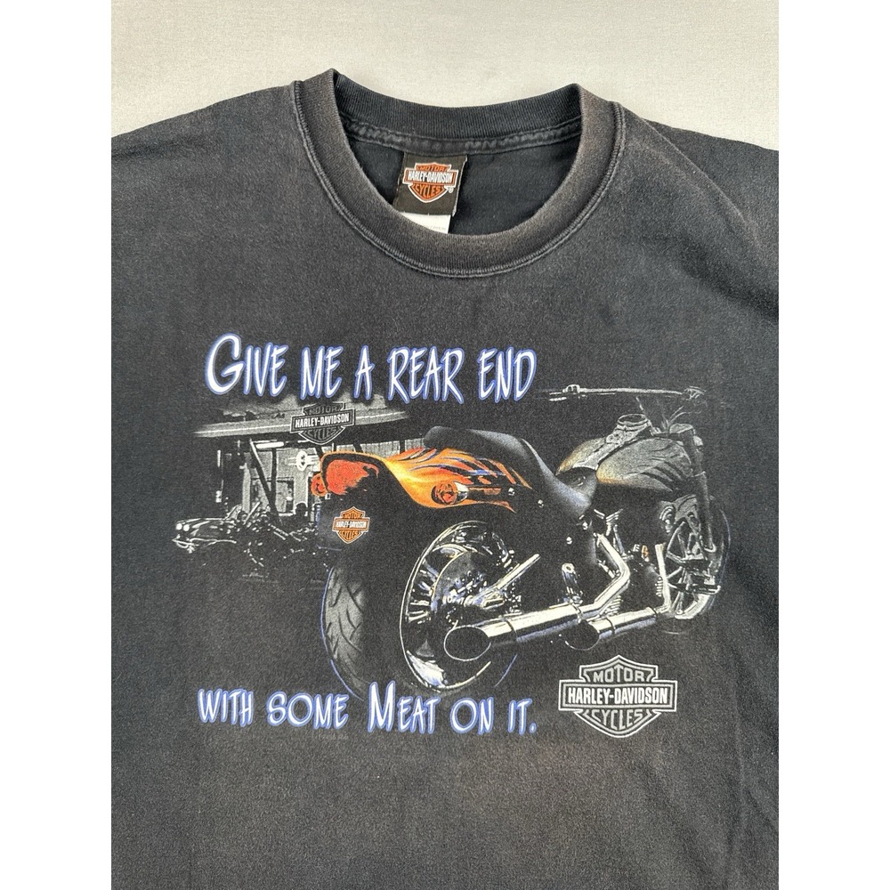 Vintage 1998 Harley Davidson Shirt USA Made Al Muth Wisconsin Back Hit XL - Picture 4 of 16